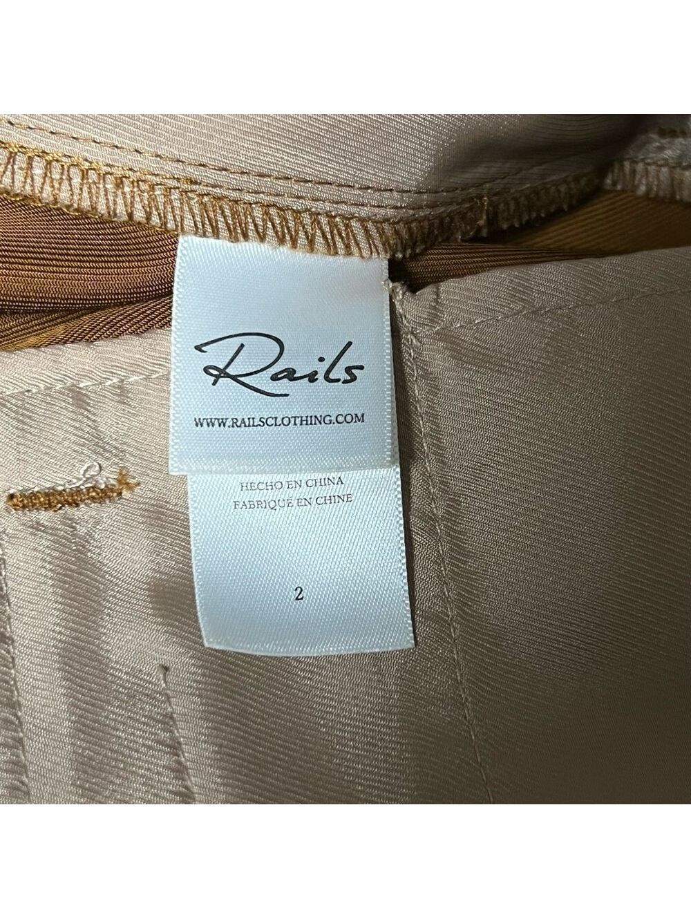 NWOT Rails Harlow Cargo Pant Relaxed Military  Henna Trouser Baggy Size 2 XS - Picture 15 of 16